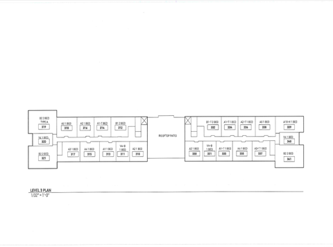Floor plan for 1 bed, 1 bath, 850 sqft